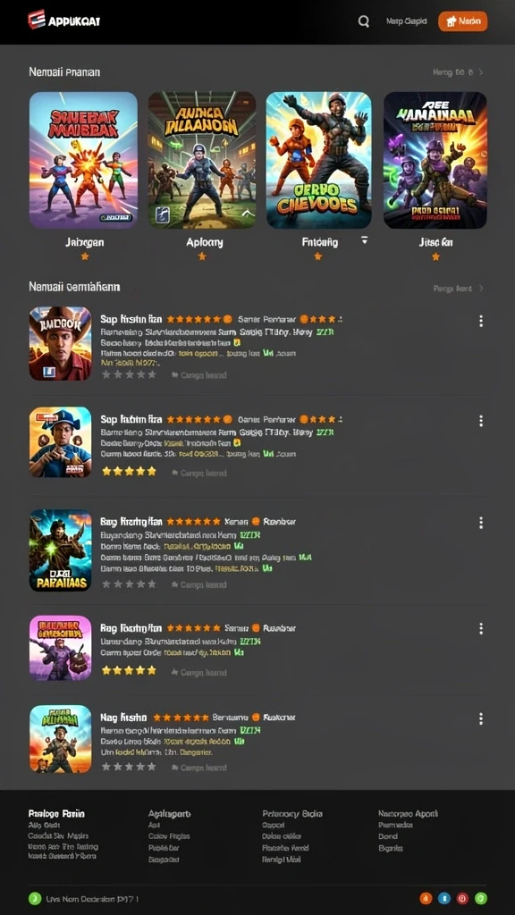 Fitur statistik permainan secara real-time.