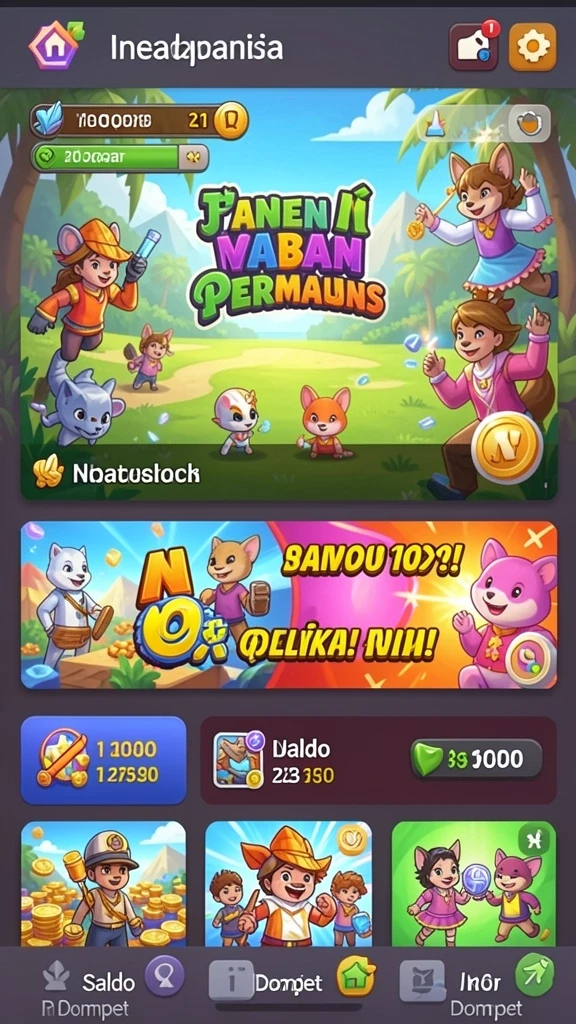 Screenshot memperlihatkan pemandangan menakjubkan dari dunia fantasi.
