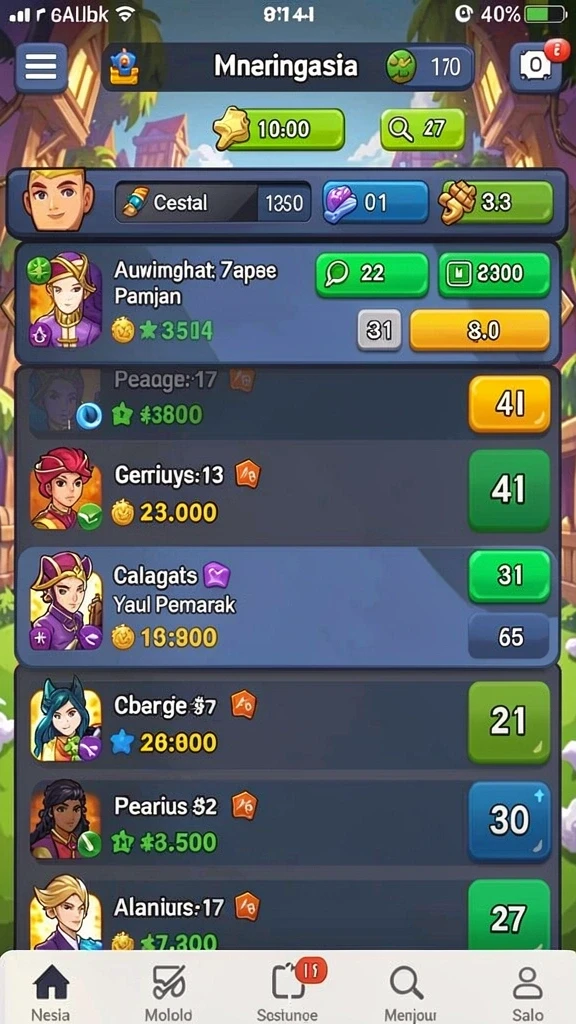 Gameplay yang adiktif dan menantang.