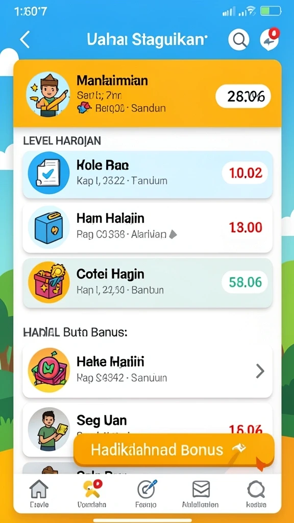 Tampilan antarmuka yang intuitif dan menarik.