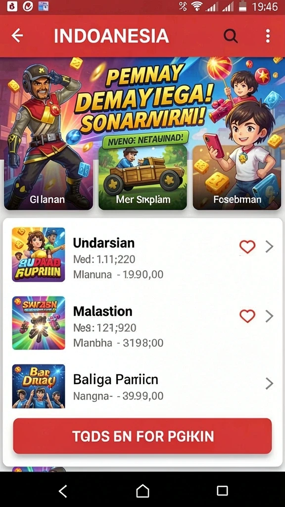 Latar belakang level yang menakjubkan dan kaya warna.