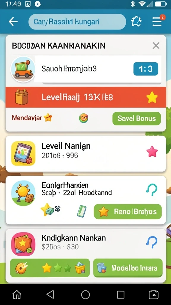 Beragam pilihan permainan judi yang tersedia.