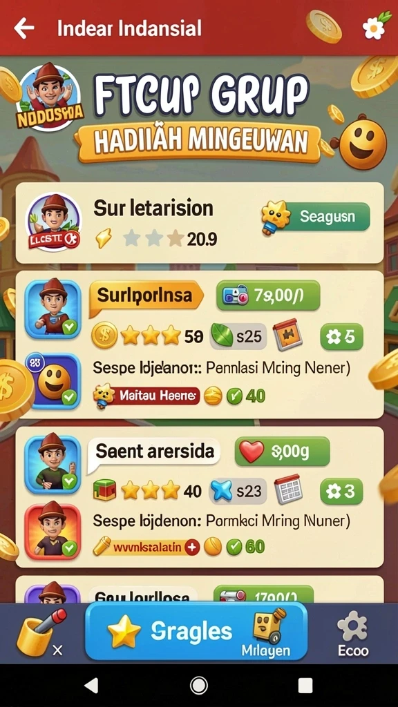 Tampilan antarmuka FIATOGEL yang menarik dan mudah dipahami.