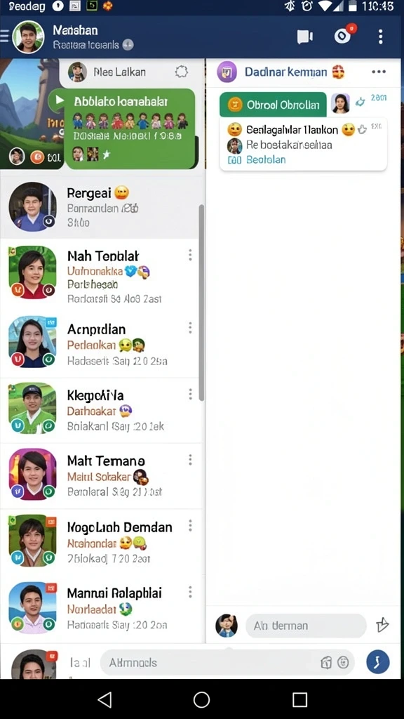 Mode permainan yang seru dan kompetitif.