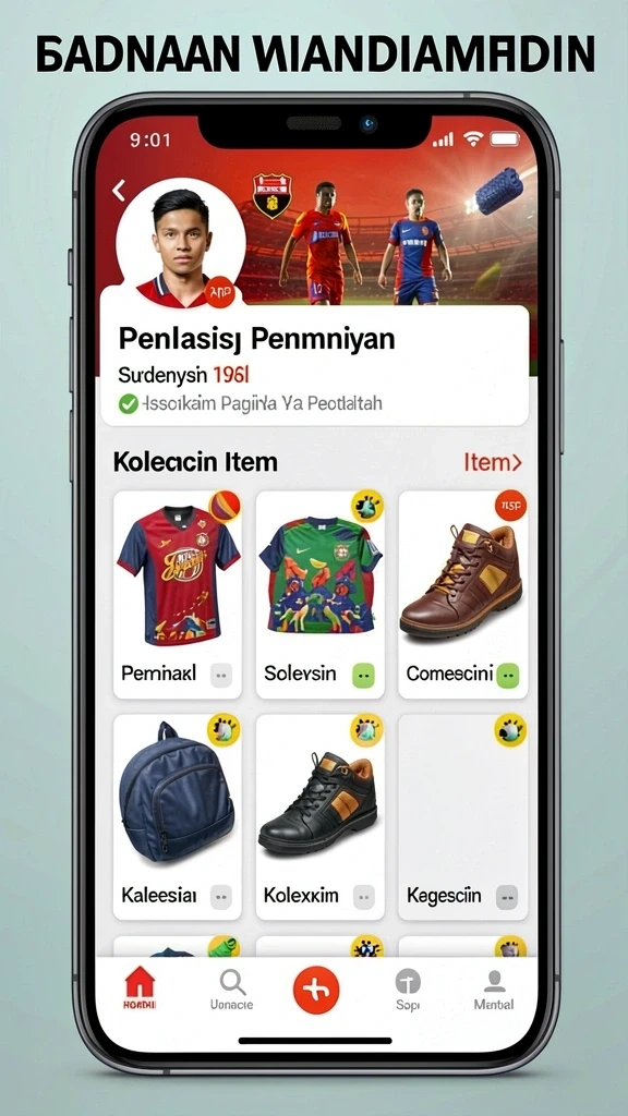 Tampilan mode permainan klasik yang mudah diakses.