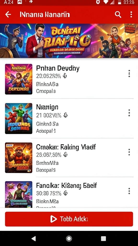 Screenshot dari berbagai tema slot yang beragam.