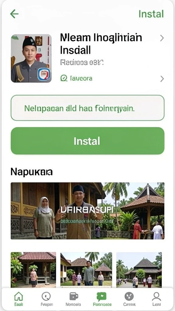 Screenshot yang menunjukkan pemandangan indah dalam game.