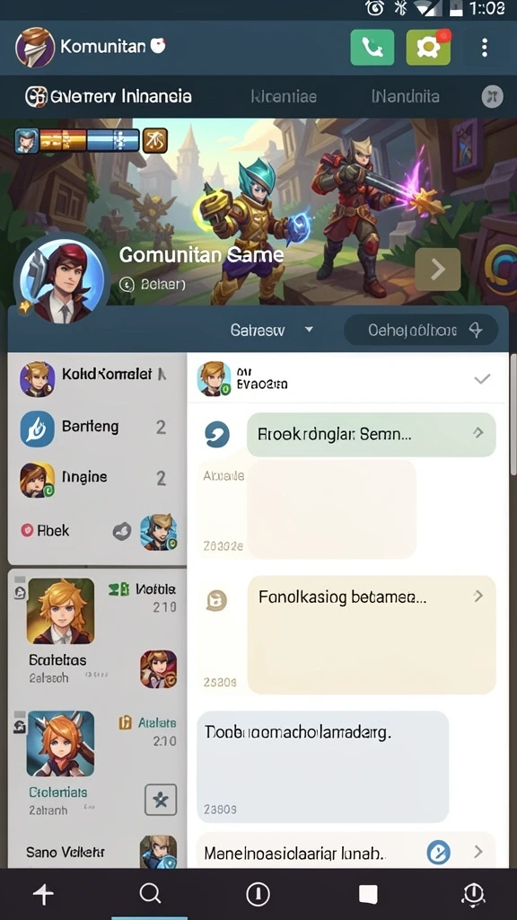 Karakter unik yang bisa diupgrade dan disesuaikan.