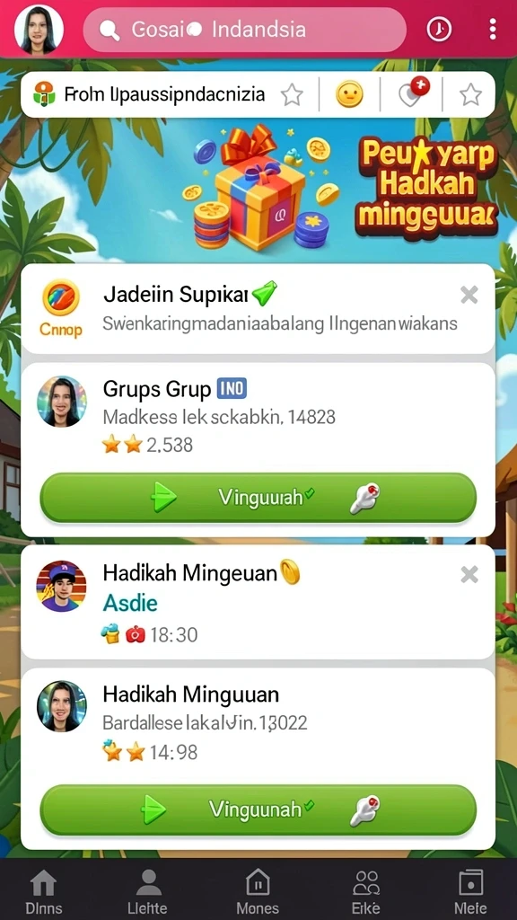 Karakter unik yang dapat dipilih sesuai preferensi.