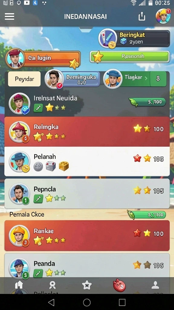 Level menantang yang harus diselesaikan pemain.