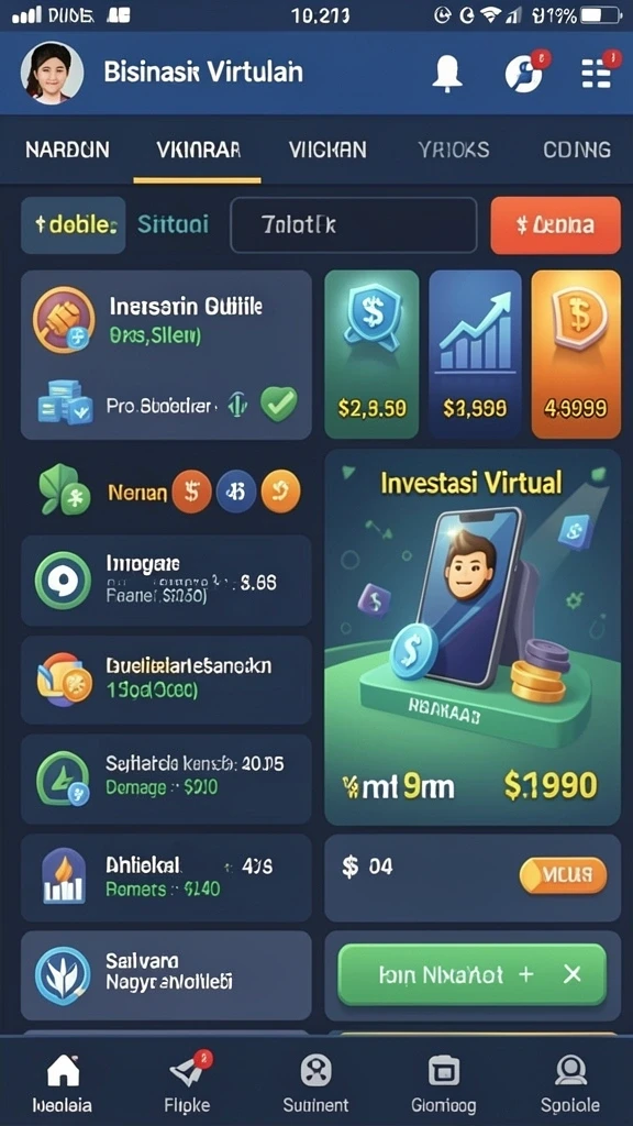 Fitur live chat untuk interaksi antar pemain.