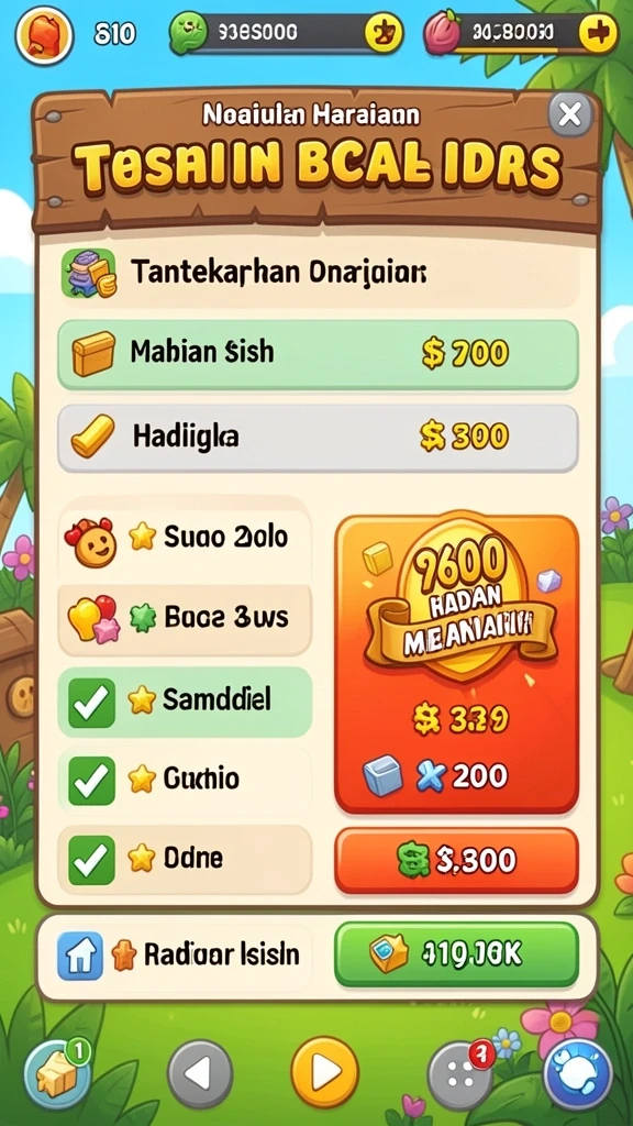 Mode permainan yang seru dan menantang.