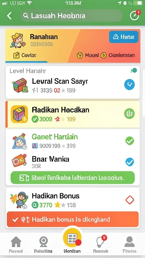 Berbagai pilihan permainan menarik untuk semua usia.