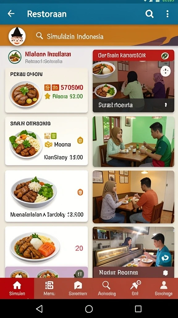 Tampilan antarmuka yang ramah pengguna dan menarik.