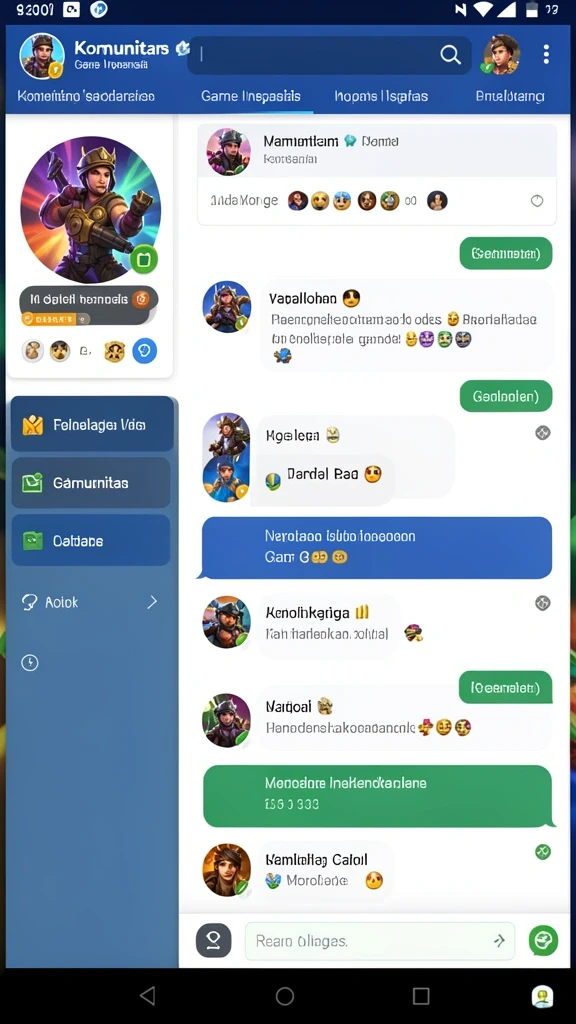 Tampilan antarmuka pengguna yang menarik.