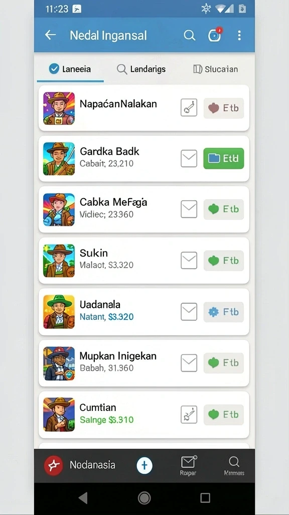 Karakter-karakter lucu dan menghibur.