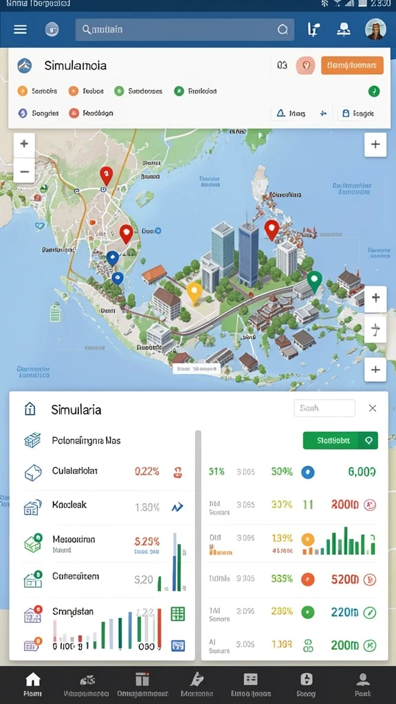 Tampilan awal yang intuitif dan mudah dipahami.
