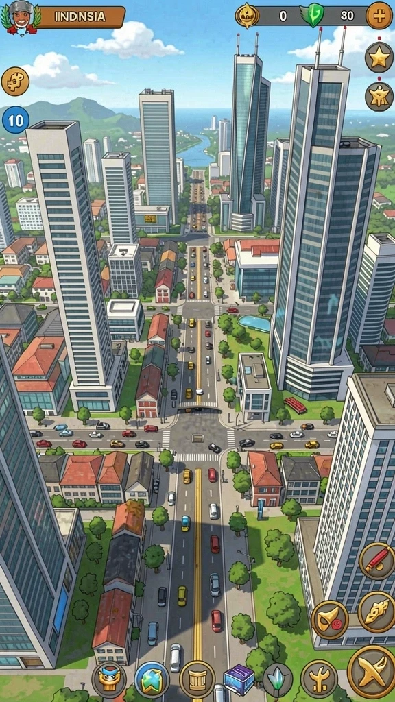 Tampilan karakter yang beragam dan menarik.
