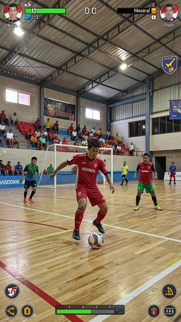 Tangkapan layar menampilkan karakter utama di level pertama.