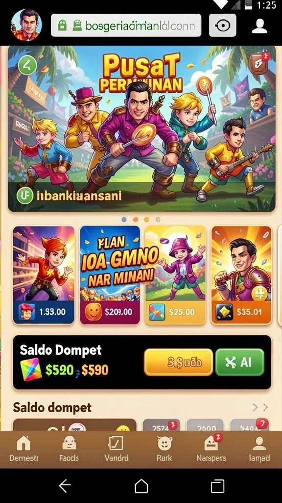 Tampilan antarmuka yang menarik dan mudah digunakan.