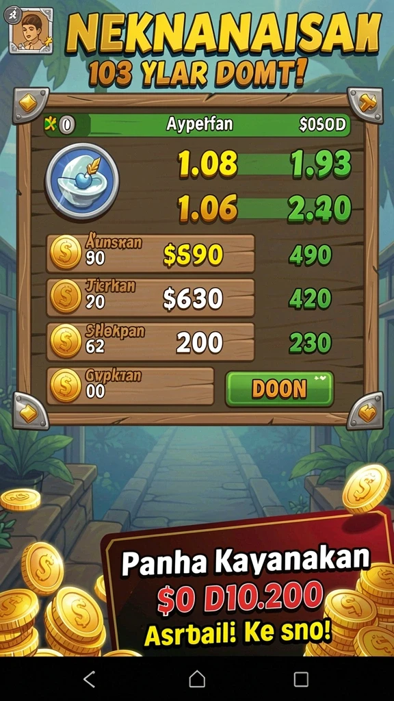 Screenshot menunjukkan karakter utama dalam aksi petualangan.