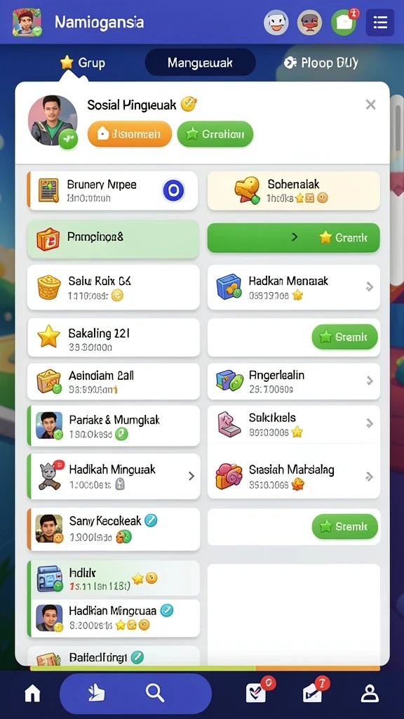 Tampilan antarmuka yang intuitif dan menarik.
