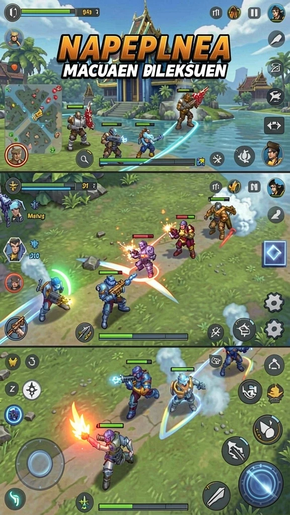 Screenshot menampilkan karakter utama dalam aksi.